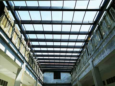 structural and aluminium sheet roofing in trivandrum